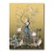 Designart - Chinoiserie With Birds and Peonies VI - Traditional Canvas Wall Art Print